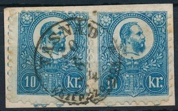 1871 Réznyomat 10kr Pár 'TASNÁD KÖZÉP SZOLNOK M.' (Gudlin 200 Pont) - Autres & Non Classés