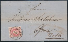 1868 5kr  Levélen 'D.SZERDAHELY' (évszám Nélküli Bélyegző, Ebben A Formában Nem Ismert!) - 'POZSONY' - Ofen - Továbbküld - Otros & Sin Clasificación