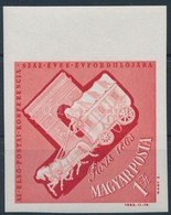 ** 1963 Események - Első Nemzetközi Postai Konferencia ívszéli Vágott Bélyeg - Sonstige & Ohne Zuordnung