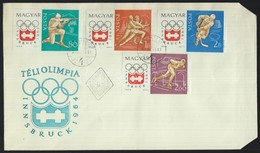 1963 Téli Olimpia (II.)- Innsbruck Vágott Sor 2db FDC-n (3.500) - Sonstige & Ohne Zuordnung
