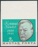 ** 1966 Események (IV) - Karányi Sándor ívszéli Vágott Bélyeg - Otros & Sin Clasificación