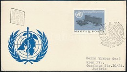 1966 Évfordulók (IV.) Az Egészségügyi Világszervezet Genfi Székháza Vágott Bélyeg FDC-n - Other & Unclassified