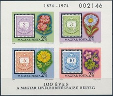 ** 1974 100 éves A Levélborítékrajzú Bélyeg Vágott Blokk (4.000) - Sonstige & Ohne Zuordnung