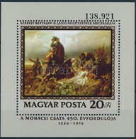 ** 1976 Festmény -  Mohácsi Csata Vágott Blokk (5.000) - Sonstige & Ohne Zuordnung