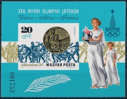 ** 1980 Olimpiai érmesek Moszkva Vágott Blokk (4.000) - Otros & Sin Clasificación