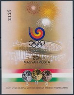 ** 1988 Olimpiai érmesek (V.) Szöül Vágott Blokk (5.000) - Sonstige & Ohne Zuordnung