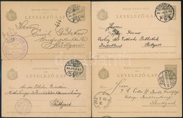 1902-1914 10 Db Németországba Küldött Díjjegyes Levelezőlap - Other & Unclassified