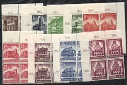 ** Deutsches Reich 1940 Téli Segély Mi 751-759 ívsarki Négyes Tömbökben (Mi EUR 160.-) - Andere & Zonder Classificatie