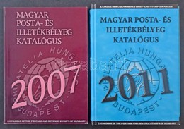 Magyar Posta- és Illetékbélyeg Katalógus 2007 + 2011 (CD-vel és Emlékív Füzettel) új állapotban - Other & Unclassified