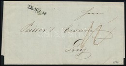 1846 Portós Levél ,,PESTH' - Linz - Other & Unclassified