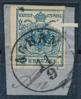 1850 9kr Nagy Lemezhibával ,,AGRAM' - Altri & Non Classificati