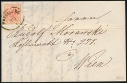 1854 3kr HP Levélen ,,PRESSBURG' - Wien - Other & Unclassified