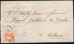 1860 5kr II. Levélen ,,ILLOK' - ,,VUKOVAR' - Other & Unclassified