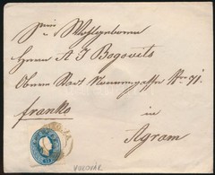 ~1862 15kr Levélen ,,VUKOVÁR' - ,,AGRAM' - Otros & Sin Clasificación