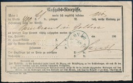 1869 Aufgabs Recepisse Kék ,,MAGY-ÓVÁR' - Sonstige & Ohne Zuordnung