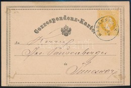 1870 Díjjegyes Levelezőlap / PS-card Kék / Blue 'KARANSEBES' - Temesvár - Autres & Non Classés