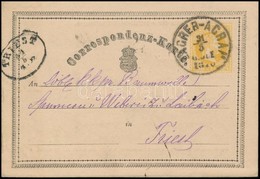 1870 Díjjegyes Levelezőlap ,,ZAGREB - AGRAM' - ,,TRIEST' - Other & Unclassified