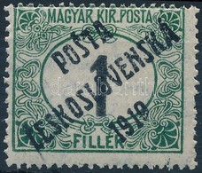 ** Posta Ceskoslovenska 1919 Feketeszámú Portó 1f Garancia Nélkül (**400.000) - Other & Unclassified