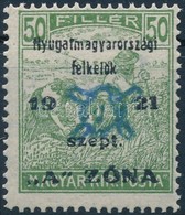 ** Nyugat-Magyarország II. 1921 Arató 50f Garancia Nélkül (18.000) - Altri & Non Classificati