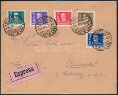 1930 Kormányzói 10 éves évforduló Sor Expressz FDC-n - Otros & Sin Clasificación