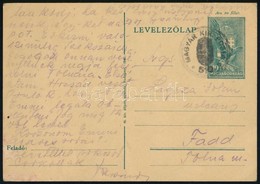 ~1940 Díjjegyes Levelezőlap 510-es Kisegítő Gumibélyegzéssel Visszatért Országrészből / PS-card With Auxiliary Postmark - Autres & Non Classés