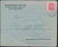 1943 Levél KOVÁCSRÉT Kétnyelvű Bélyegzéssel - Sonstige & Ohne Zuordnung