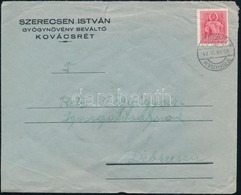 1943 Levél KOVÁCSRÉT Kétnyelvű Bélyegzéssel - Other & Unclassified