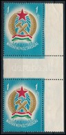 ** 1949 Alkotmány 1Ft Vízjeles ívközéprészes ívszéli Pár - Other & Unclassified