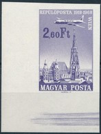 ** 1968 Repülő Kiegészítő ívsarki Vágott Bélyeg / Mi 2421 Imperforate Corner Stamp - Sonstige & Ohne Zuordnung