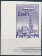 ** 1968 Repülő Kiegészítő ívsarki Vágott Bélyeg / Mi 2421 Imperforate Corner Stamp - Autres & Non Classés