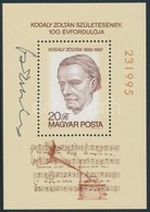 ** 1982 Kodály Blokk A Tervező Vagyóczky Károly Aláírásával - Otros & Sin Clasificación