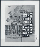 ** 1986 Csúcstalálkozó Bécs Blokk Feketenyomat Fekete Sorszámmal (6.000) - Sonstige & Ohne Zuordnung