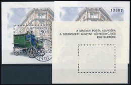 ** O 1997 Bélyegnap (70.) 2 Db Ajándék Blokk Postatisztán + 1 Sima Pecsételt Blokk (7.500) - Otros & Sin Clasificación