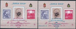 ** 2003 II. János Pál Pápa Pápává Választásának 25. évfordulója Kék és Piros Felülnyomás Azonos Sorszámmal (7.500) - Andere & Zonder Classificatie