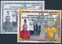 ** 2019 A Nemzet Sportolója, Balczó András Fogazott + Vágott Pár Fekete Nyomat '0000' Sorszámmal - Sonstige & Ohne Zuordnung