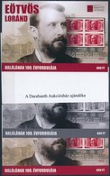 ** 2019 Eötvös Loránd Halálának 100. évfordulója 4 Db-os Emlékív Garnitúra Azonos Sorszámmal No 003 - Other & Unclassified