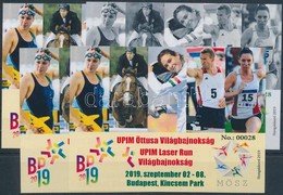 ** 2019 UPIM Öttusa Világbajnokság - Laser Run 4 Db-os Emlékív Garnitúra - Sonstige & Ohne Zuordnung