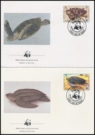 1983 WWF: Teknősök Sor Mi 541 A-544 A 4 Db FDC-n - Sonstige & Ohne Zuordnung