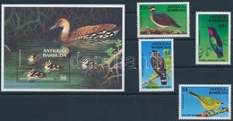 ** 1994 Madarak Sor + Blokk,
Birds Set + Block
Mi 2101-2104 + Mi 309 - Otros & Sin Clasificación