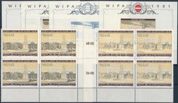 ** 1981 WIPA 2 Blokk + Kék Vágott Blokk + Arany Színű Vágott Blokk + 2 ívsarki Négyestömb - Altri & Non Classificati