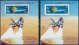 ** 1985 Halley-üstökös Blokksor 1 A + B - Altri & Non Classificati