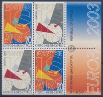 ** 2003 Europa CEPT  2 Párt Tartalmazó ívszéli Négyestömb Mi 1013-1014 Do-Du - Sonstige & Ohne Zuordnung