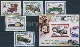 ** 1986 Autó Sor + Blokk,
Car Set + Block
Mi 2713-2717 + 211 - Altri & Non Classificati