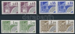 ** 1979 Történelmi épületek Előérvénytelenített Vágott Sor Párokban Mi 2163-2166 - Altri & Non Classificati