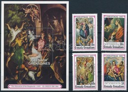 ** 1987 Karácsony Sor + Blokk,
Christmas Set + Block
Mi 934-937 + Mi 141 - Altri & Non Classificati