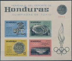 ** 1964 Tokiói Nyári Olimpia Vágott Blokk Mi 6 B - Otros & Sin Clasificación