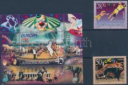 ** 2002 Europa CEPT Cirkusz Sor Mi 3076-3077 + Blokk Mi 53 - Other & Unclassified