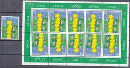 ** 2000 Europa CEPT: Európa Bélyeg + Kisív Mi 519 - Autres & Non Classés