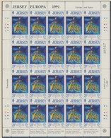 ** 1991 Europa CEPT Űrutazás Kisív Sor Mi 539-542 - Altri & Non Classificati