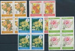 ** 1993 Virágok Sor Négyestömb,
Flowera Set In Blocks Of 4
Mi 4617-1420 - Autres & Non Classés